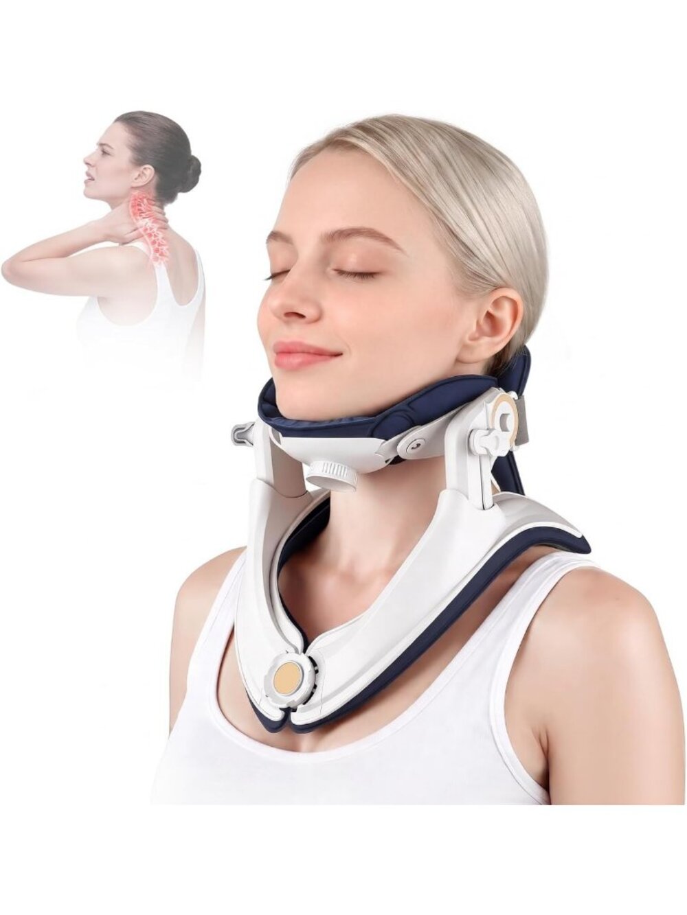 Adjustable Neck Stretcher for Cervical Spine Decompression & Pain Relief